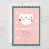 Süsse Kitty Pink Green Lila Stars Geburtstag
