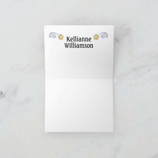 Süsse Kitty Unicorn Karte (Innenseite)