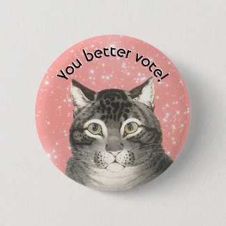 Süße Kitty-Wahltaste Button
