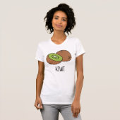 süße Kiwi grüne Sommerästhetik T-Shirt (Vorne ganz)