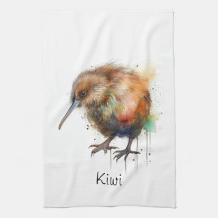 Süße Kiwi, individuell Geschirrtuch