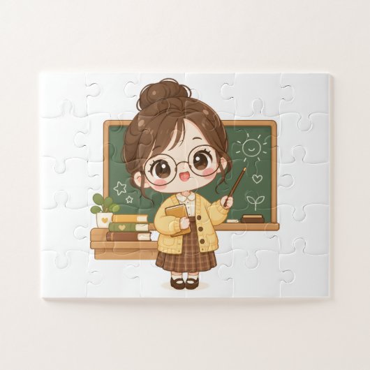 Süße Klassenlehrerin Puzzle (Horizontal)