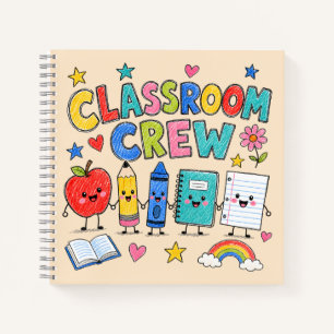 Süße Klassenzimmer-Crew-Lehrer-Klassenzimmer-Dekor Notizblock