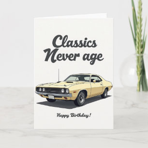 Süße Klassiker-Auto-Karte Karte