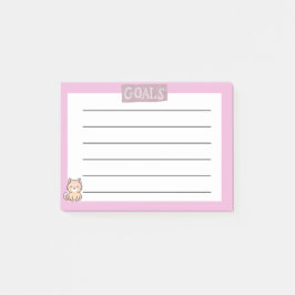 Süße klebrige Haftnotizen  Post-it Klebezettel