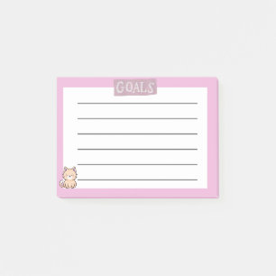 Süße klebrige Haftnotizen  Post-it Klebezettel