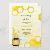 süße, kleine Babydusche Einladung (Vorne/Hinten)