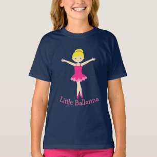 Süße kleine Ballerina im rosa Tutu Mädchen T-Shirt