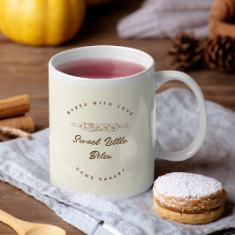 Süße kleine Bissen Bäckerei Geschäft Mit Liebe geb Kaffeetasse