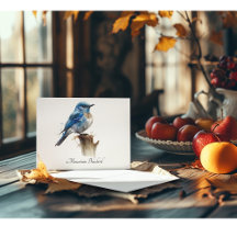 Süße kleine Blaumerle-Wasserfarbe, individuell anp