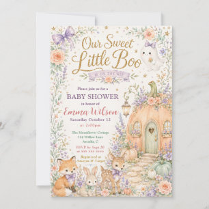 Süße kleine Boo-Wald-Babyparty Einladung