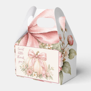 Süße kleine Dankeschön-Rosé-Kürbis-Blumen Geschenkschachtel