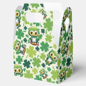 Süße kleine Eule St. Patrick Cartoon Geschenkschachtel (Geöffnet)