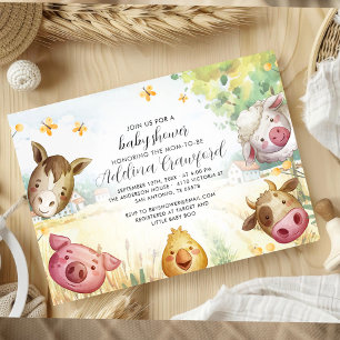 Süße kleine Farm-Baby-Shower-Einladung Einladung