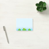 Süße kleine Frösche auf Hellblau Post-it Klebezettel (Büro)