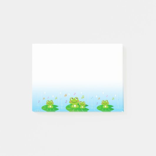 Süße kleine Frösche Post-it Klebezettel (Vorderseite)