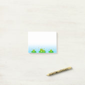 Süße kleine Frösche Post-it Klebezettel (Auf Schreibtisch)
