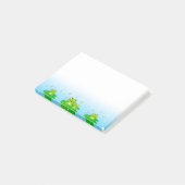 Süße kleine Frösche Post-it Klebezettel (angewinkelt)