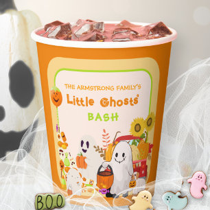 Süße kleine Geister Gruselige Kinder Halloween-Par Pappbecher