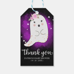 Süße kleine Geister-Halloween-Baby-Party Danke Fav Geschenkanhänger