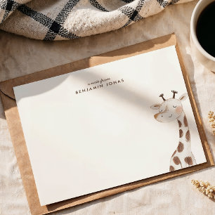 Süße kleine Giraffe Kinder Schreibwaren Mitteilungskarte