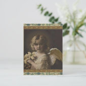 Süße - kleine Girl Angel Postkarte (Stehend Vorderseite)