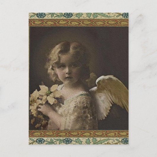 Süße - kleine Girl Angel Postkarte (Vorderseite)