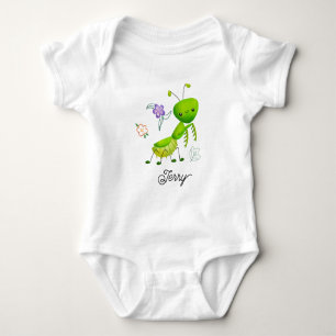 Süße kleine Gottesanbeterin Baby Strampler