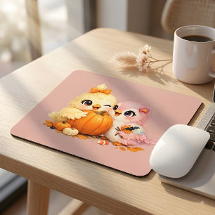 Süße kleine Halloween-Vogelfreunde Schreibtisch-Ma Mousepad