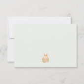 Süße kleine Häschen-Baby-Party Danke (Rückseite)