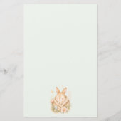 Süße kleine Hasen wünschen sich Babys Ratkarte (Rückseite)