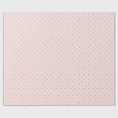 Süße kleine Herzen Rosé Geschenkpapier (Flach)