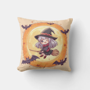 Süße kleine Hexen-Halloween-Kissen Kissen