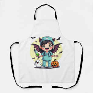 Süße kleine Hexenkrankenschwester Halloween Premiu Schürze