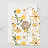 Süße kleine Honig auf dem Weg Beautydusche Einladung (Rückseite)