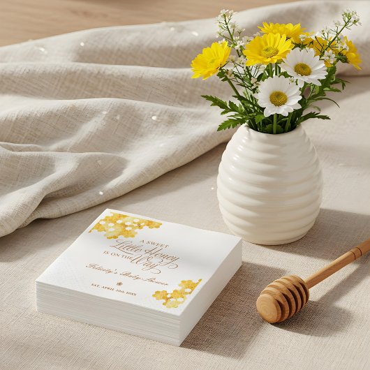 Süße kleine Honig auf dem Weg Bee Baby Dusche Serviette