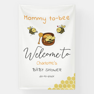 Süße kleine Honigbiene mit süßem Honig Baby Shower Banner