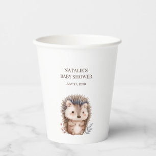 Süße kleine Igel-Baby-Party Pappbecher