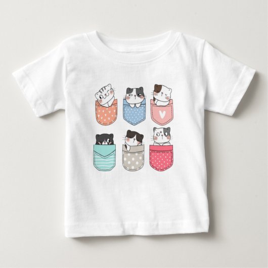 Süße kleine Kätzchen Baby T-shirt (Vorderseite)