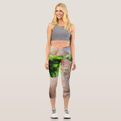 Süße kleine Kätzchen Capri Leggings (Vorderseite)