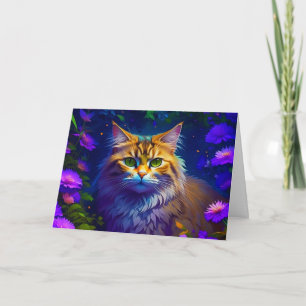 Süße kleine Katze   Ich denke an dich Karte