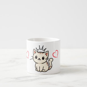 Süße kleine Katze in einer Tasse Haustierliebhaber