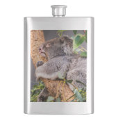 Süße kleine Koala Flachmann (Vorderseite)