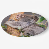 Süße kleine Koala Pappteller (Schrägansicht)