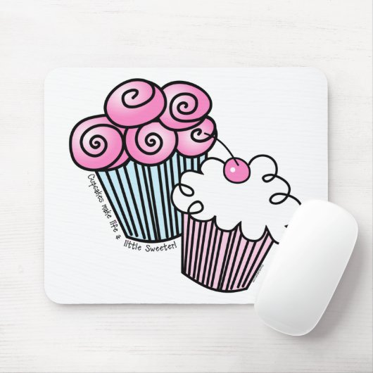 Süße kleine Kuchen Mousepad (Mit Mouse)