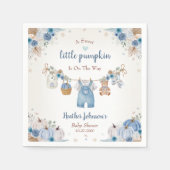 Süße kleine Kürbis Herbst-Baby-Party Serviette (Vorderseite)