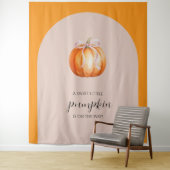 Süße kleine Kürbismädchen-Babyparty Wandteppich (Beispiel)