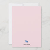 Süße kleine Ladybug-Babydusche Einladung (Rückseite)