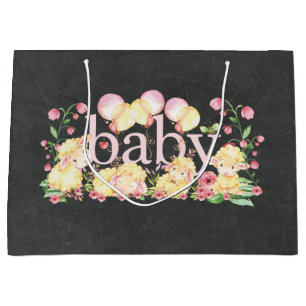 Süße kleine Lamm-Babyparty · Neue Große Geschenktüte