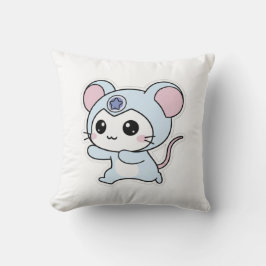 Süße kleine liebenswerte Maus  Kissen